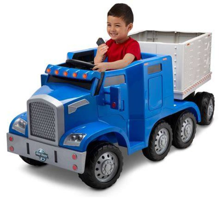 Can a 4 year old ride in a semi truck?