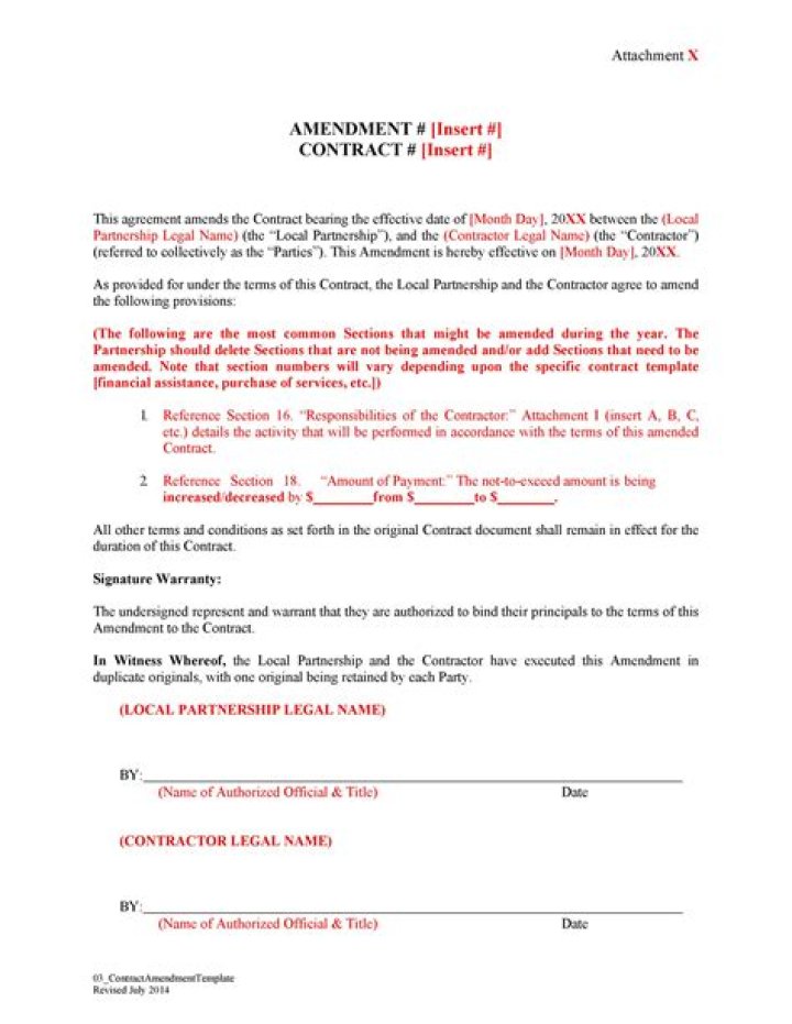 Can a contract be amended?