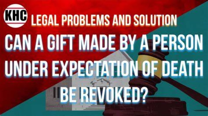 Can a gift be made after death?