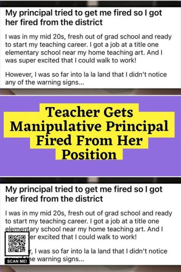 Can a principal be fired for dating a teacher?