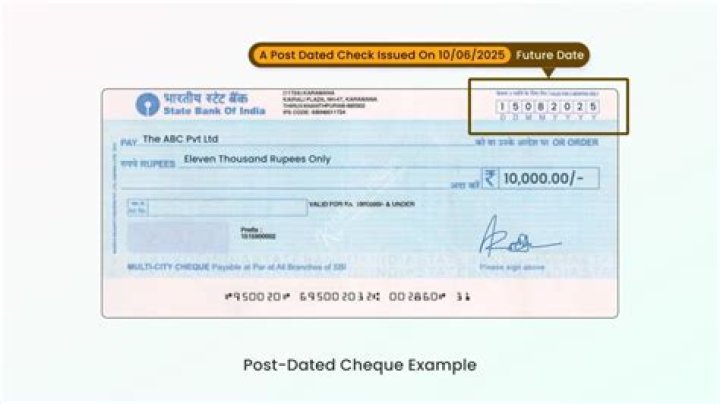 Can I pay in a post-dated cheque?