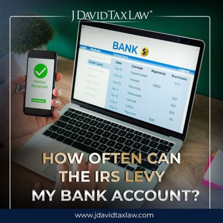 Can they levy my bank account without notice?