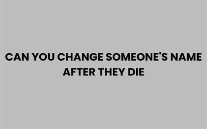 Can you pay someone after they die?