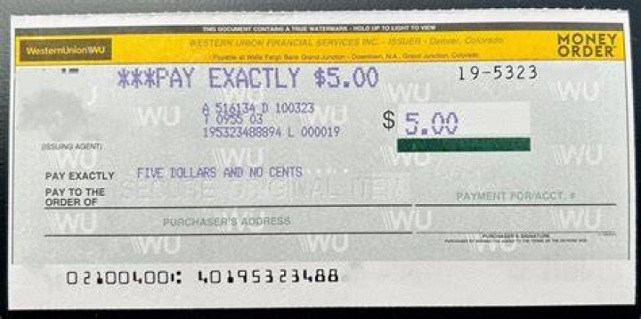 Can you run a money order as credit?