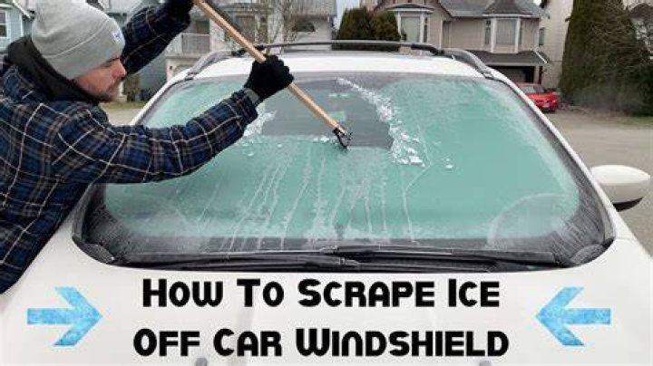 Can you scrape ice off windshield?