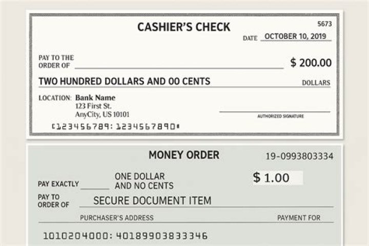 Do cashiers checks need to be signed by the bank?