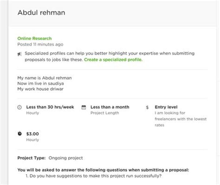 Do you have suggestions to make this project run successfully on Upwork?