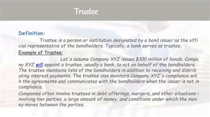 Does a trustee have to be bonded?