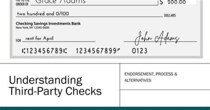Does US bank accept third party checks?