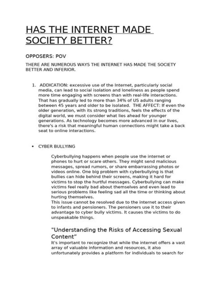 Has technology made society better or worse?