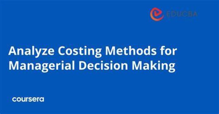 How are the costing methods used in managerial decision making?