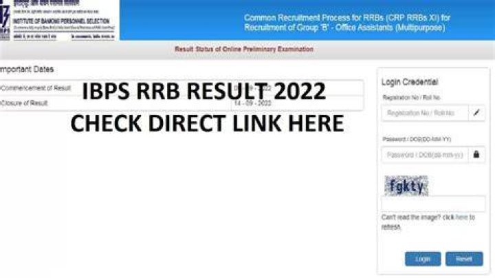 How can I check my RRB clerk result?