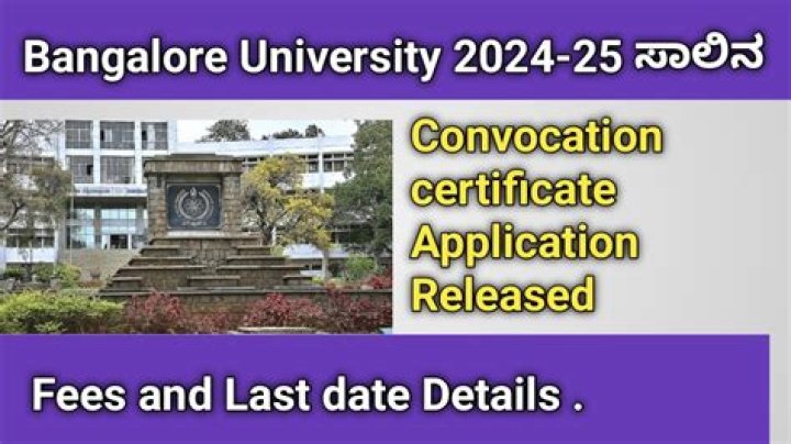 How can I get convocation certificate in Bangalore University?