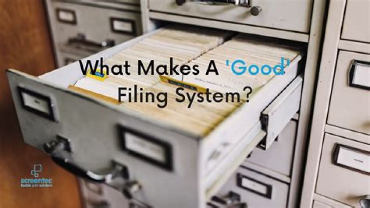 How can I make my filing system better?