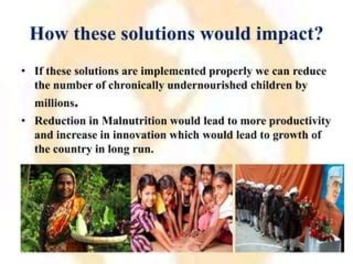 How can we solve the problem of malnutrition?