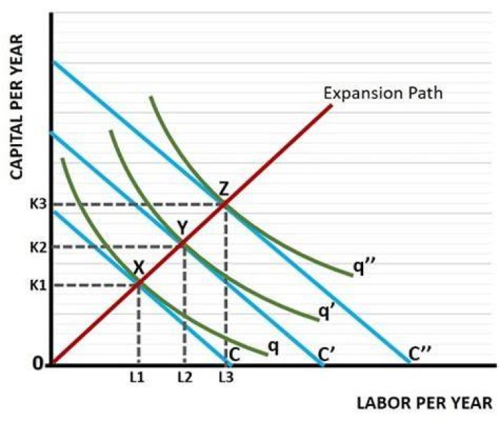 How can you drive an expansion path of a firm?