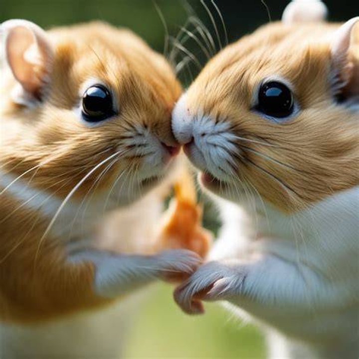 How do gerbils show affection?