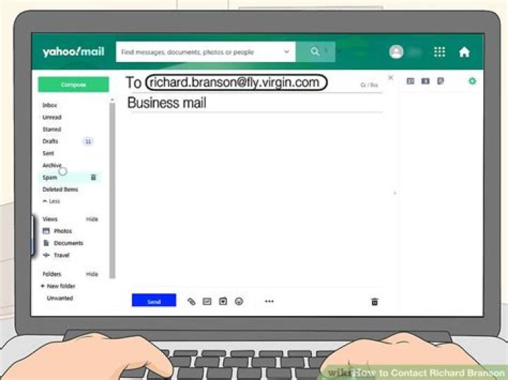 How do I contact Richard Branson by email?