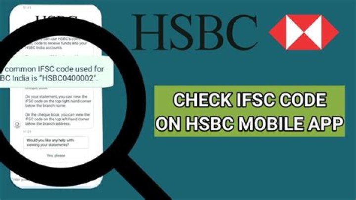 How do I find my IFSC code HSBC?