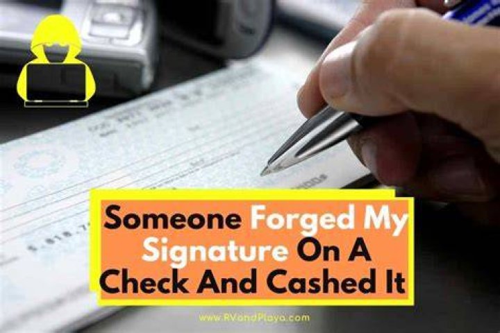 How do I report someone for forging my signature?