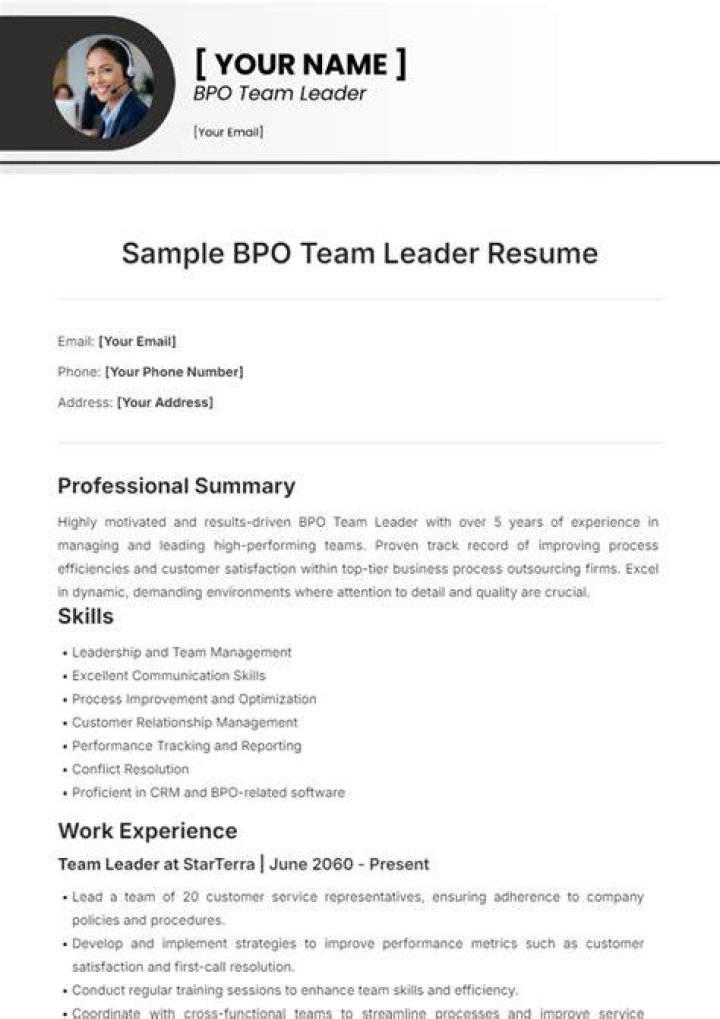How do I write a BPO resume?