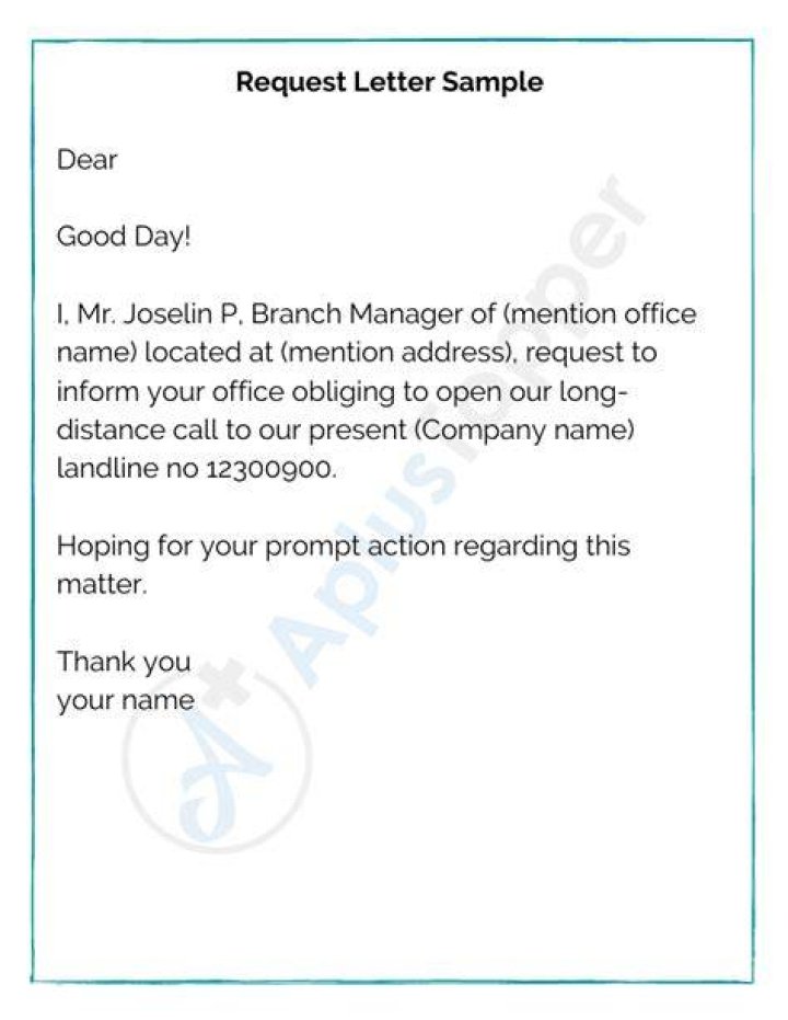 How do I write a letter requesting a cheque?