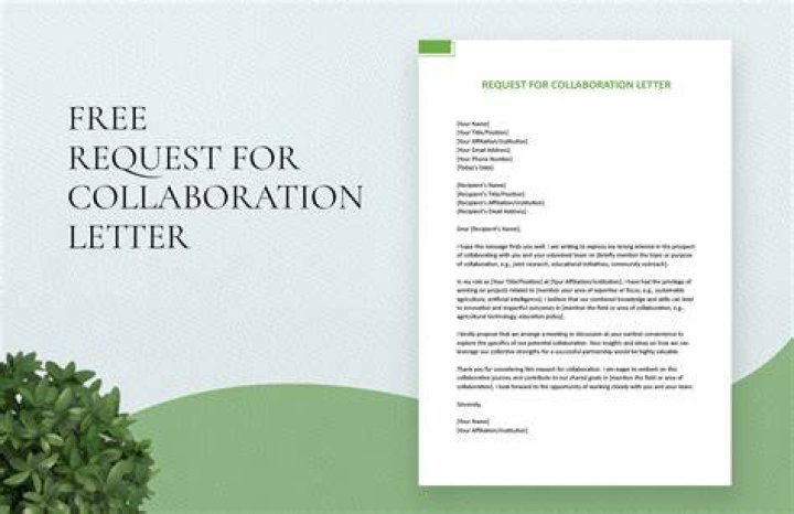 How do I write a letter requesting collaboration?