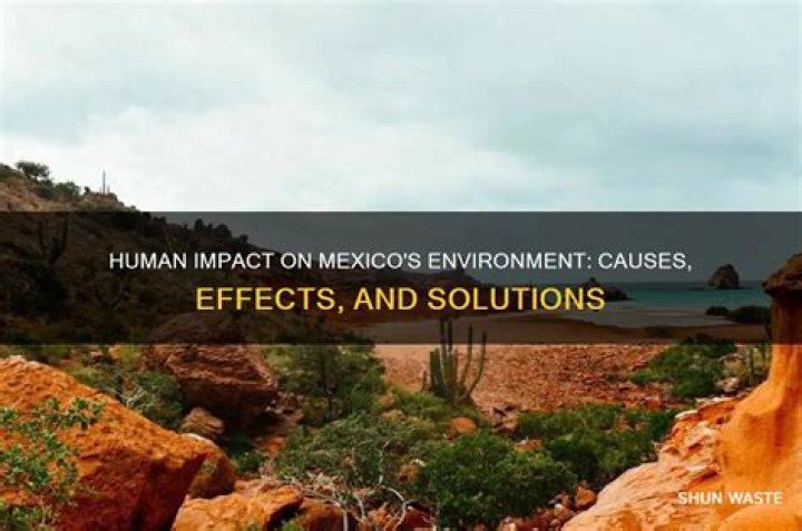 How do people affect the environment in Mexico?