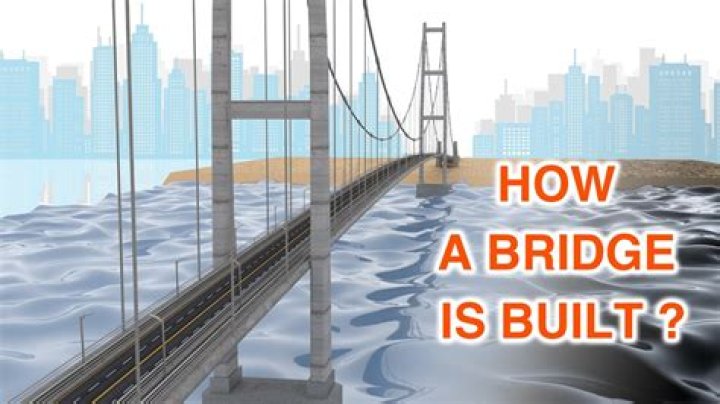 How do they build bridges over water?