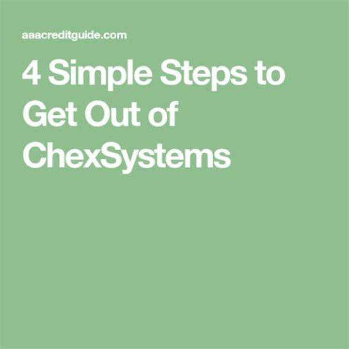 How do you get yourself out of ChexSystems?