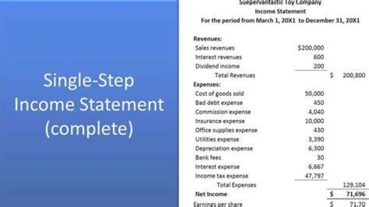 How do you prepare an income statement?
