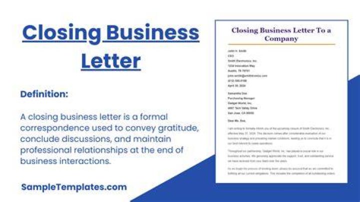 How do you say a business is closing?