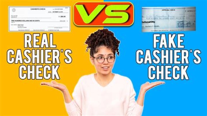 How do you tell if a cashiers check is real?