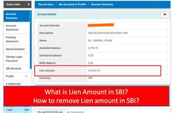How do you use a lien amount?