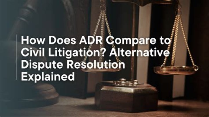 How does the process of ADR differ from a traditional civil litigation?