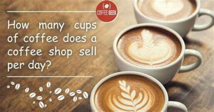 How many coffees does a coffee shop sell per day?