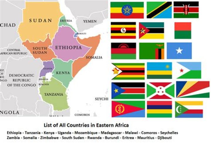 How many countries are in East Africa?