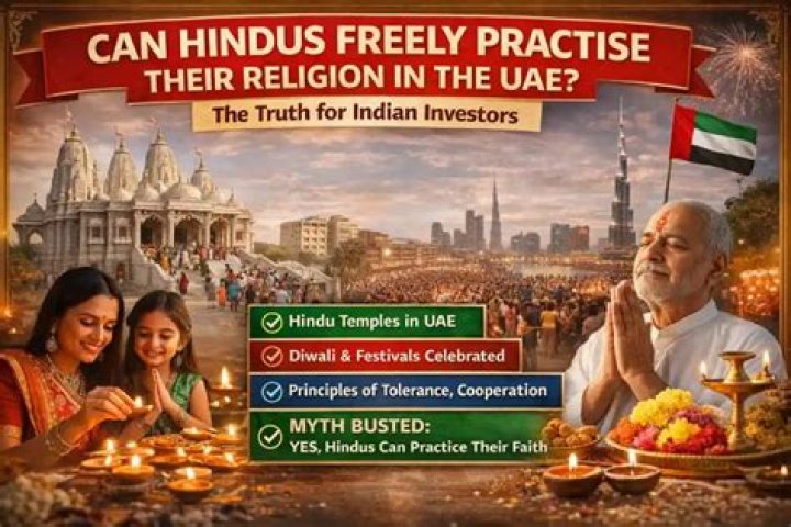 How many Indian Hindus are there in UAE?
