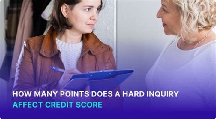 How many points does a hard inquiry affect credit score?
