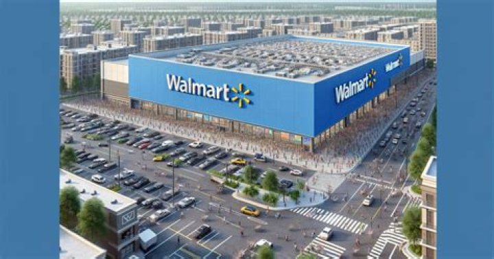 How many square feet is the average Walmart?