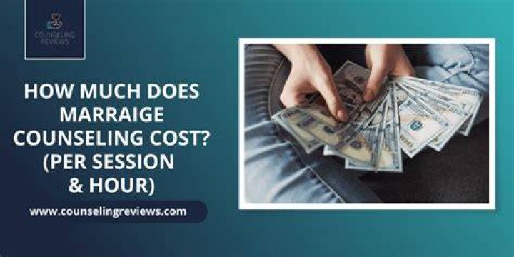 How much do marriage counselors charge per session?