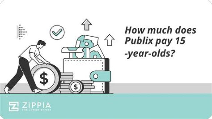 How much do Publix pay 15 year olds?