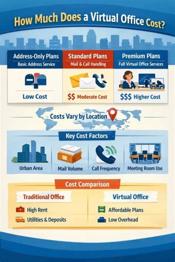 How much does a virtual office cost?