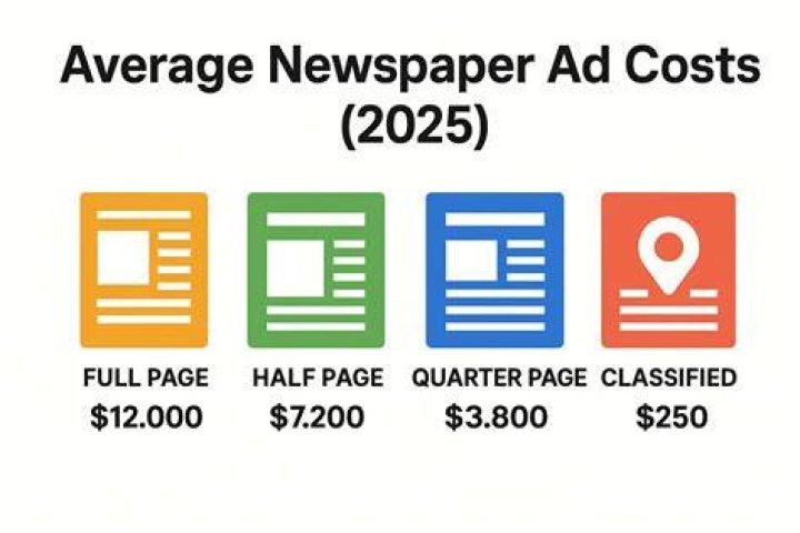 How much does advertising in a newspaper cost?