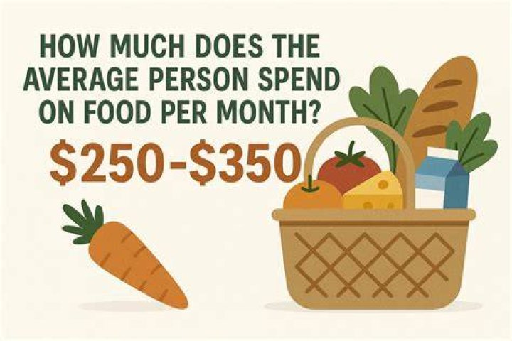 How much does the average person spend on baby food a month?