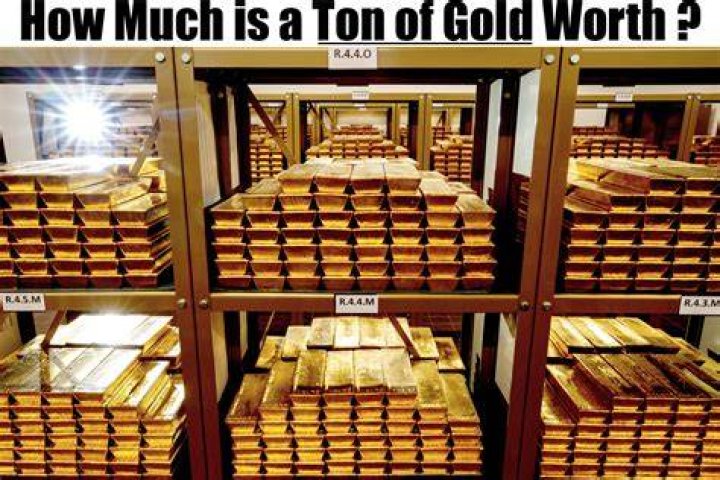 How much is a 1000 tons of gold worth?