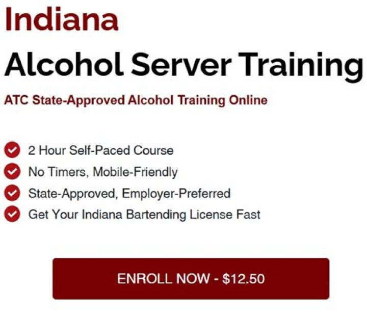 How much is a server liquor license in Indiana?