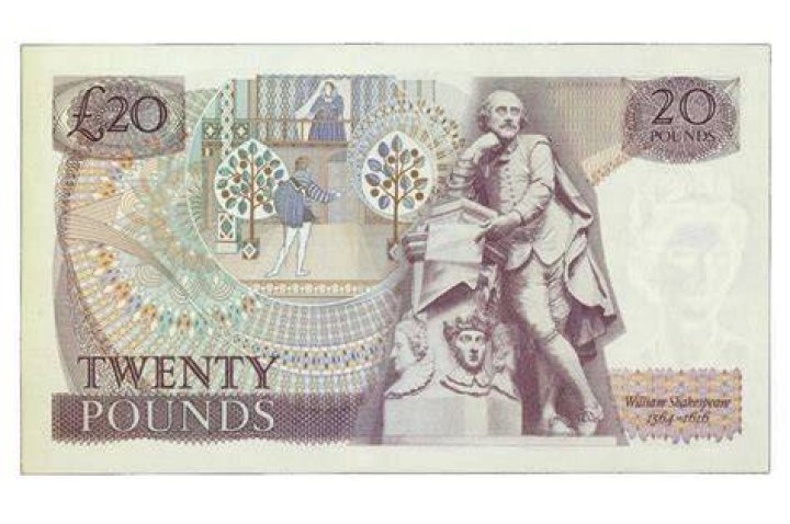 How much was an English pound worth in 1830?