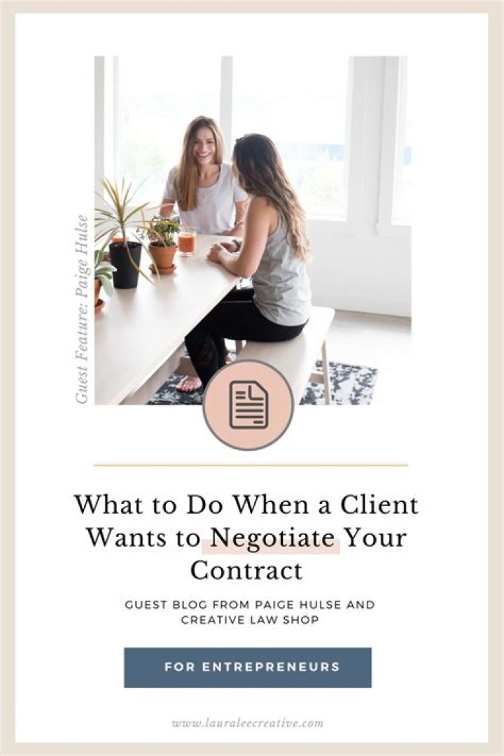 How you would negotiate with a client?