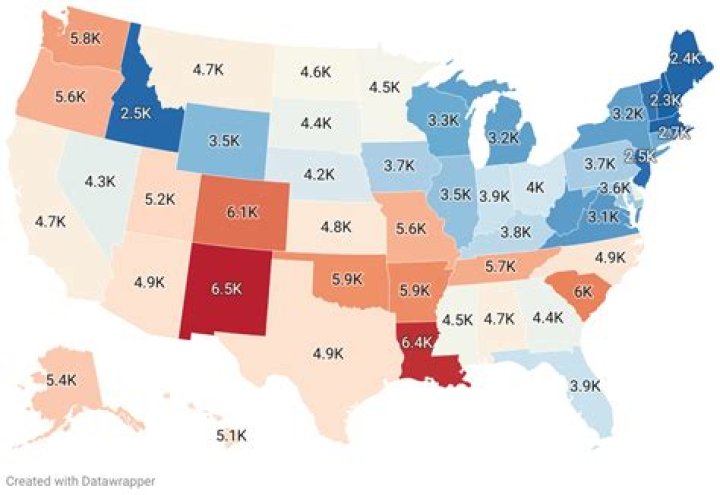 In which state BoB bank has highest branches?